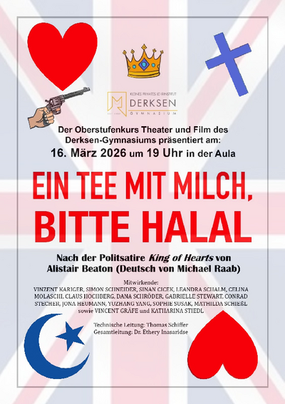Plakat Ankündigung Theateraufführung 