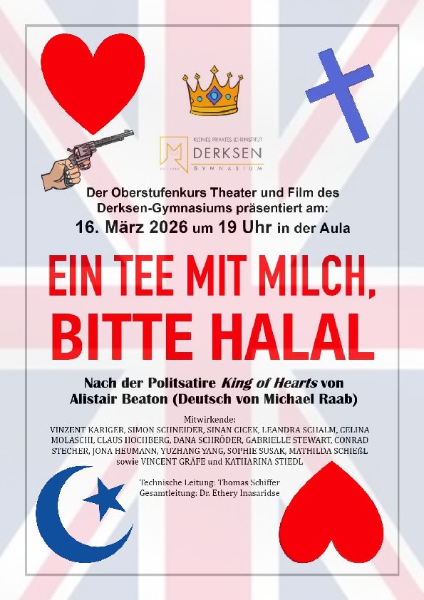 Plakat Ankündigung Theateraufführung 