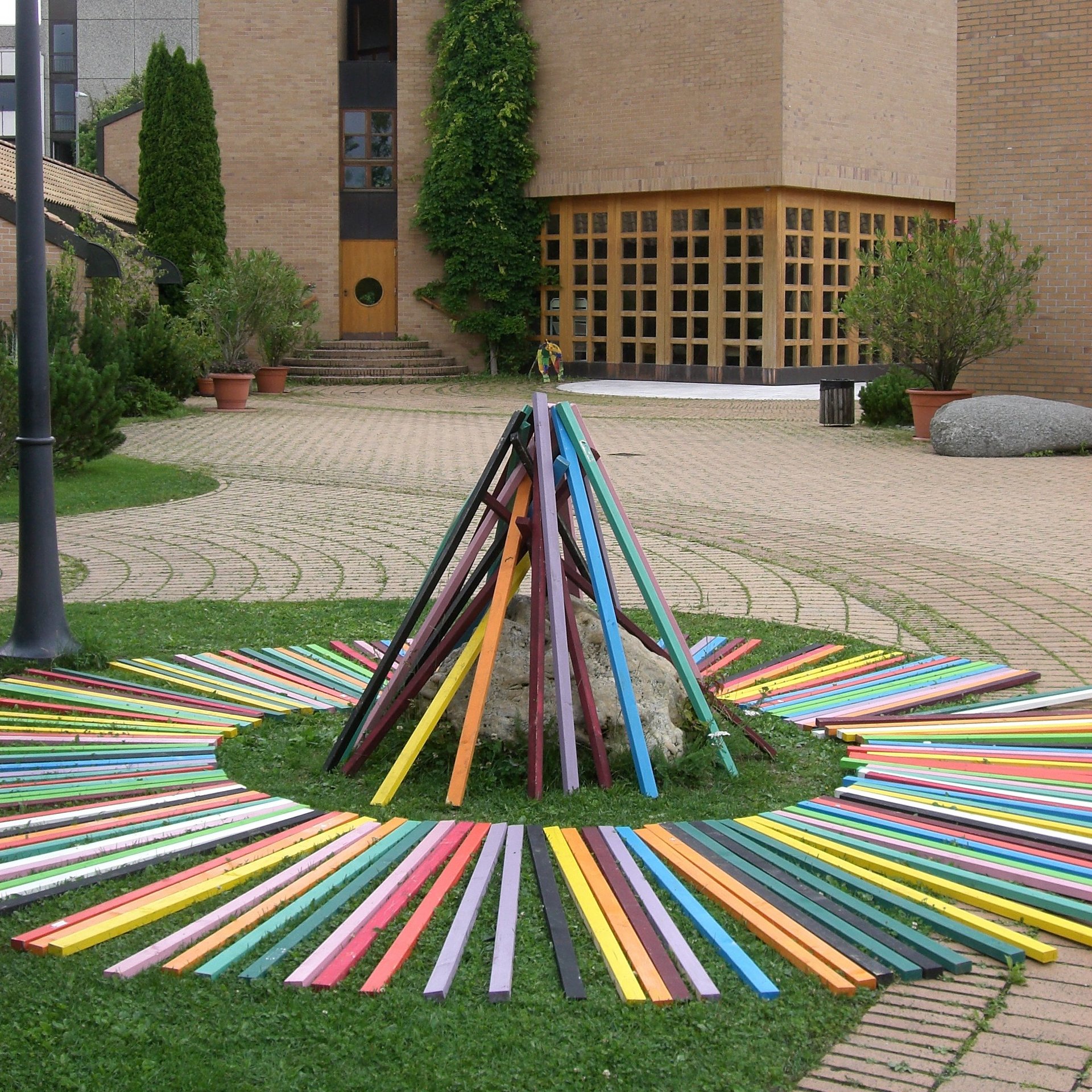 Installation des Fachbereiches Kunst